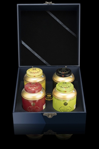 Tứ đại danh trà - Hộp sơn mài