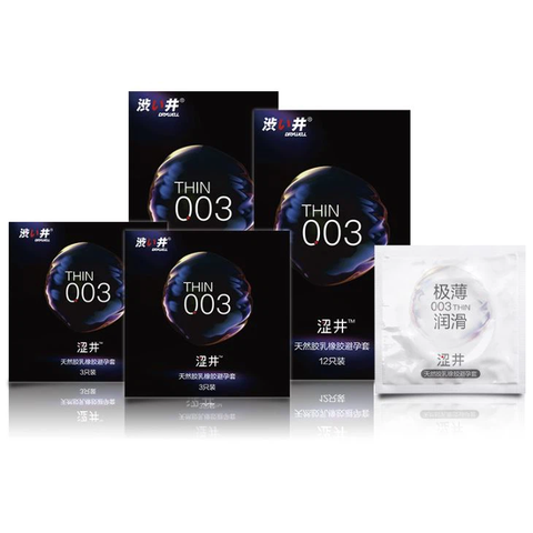 [Hộp 3 cái] Bao Cao Su Siêu Mỏng 0.03mm – Ultra Thin 0.03mm Condoms 800mg gel