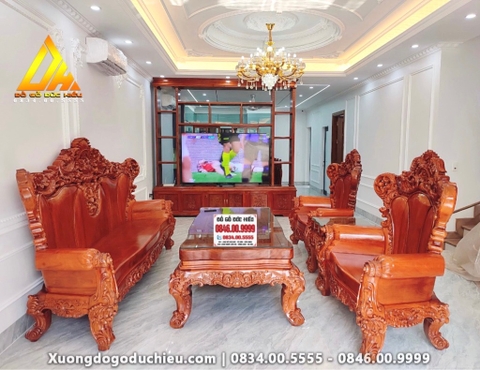 Combo Bàn Ghế + Hệ Tủ Kệ Tivi(Mê Linh HN)