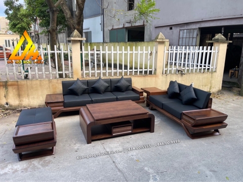 Bộ Sofa Gỗ Óc Chó Bắc Mỹ(Gia Lâm Hà Nội)