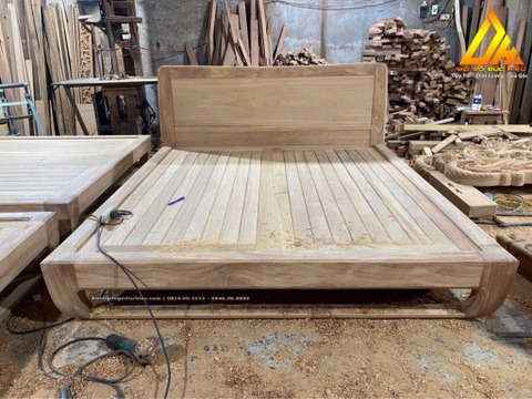 Tủ Áo Cánh Kính + Giường Gỗ Thịt