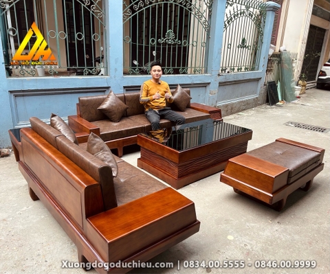 Bộ sofa zito gõ đỏ(Bán về Hà Nội)