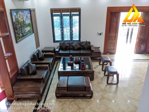Combo Phòng Khách Gỗ Óc Chó