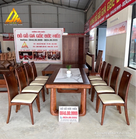 Bàn Ăn 8 Ghế hiện đại(Phú Thọ)