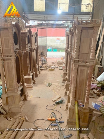 Đồng Hồ Cây tứ trụ mộc