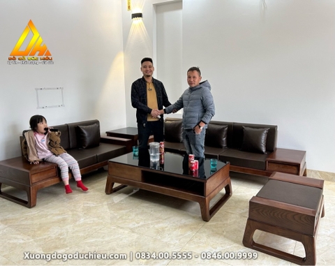 Sofa zito chân hươu sồi