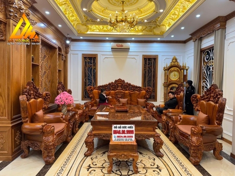 Combo Hoàng Gia+Kệ Tivi+Bàn Ăn tân cổ điển