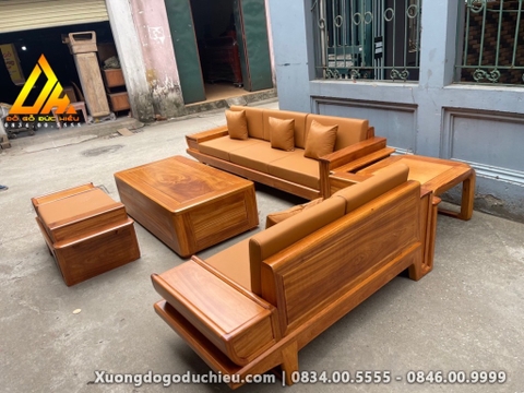 Bộ Sofa Cánh Tiên gỗ Gõ Đỏ Vip