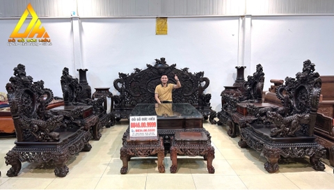 Bộ Rồng Đỉnh GỖ TRẮC quý hiếm(Sẵn hàng)