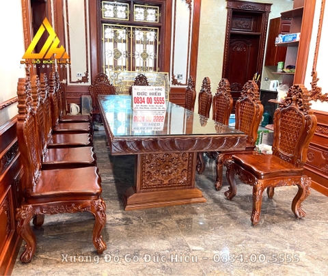 Bộ Bàn Ăn Mẫu Luxury 12 Ghế(Bắc Giang)