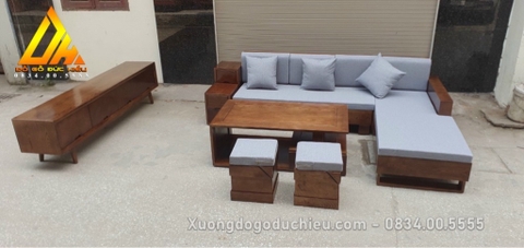 Sofa & Kệ Tivi Gỗ Sồi Nga