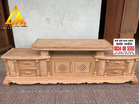 Mẫu 06 Kệ Vát Gõ cao cấp 2m37