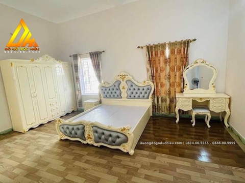 Combo Phòng Ngủ Tân Cổ Điển(Gỗ mdf)