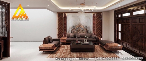 Combo Sofa và Kệ tivi Royal