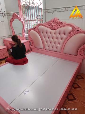 Phòng Ngủ Tân Cổ Điển(Gỗ MDF)