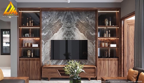 Combo Phòng Khách + Ngủ + Vách Tivi