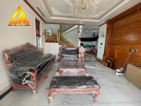 Bộ Hoàng Gia bọc da xịn(Bán về Đồ Sơn HP)