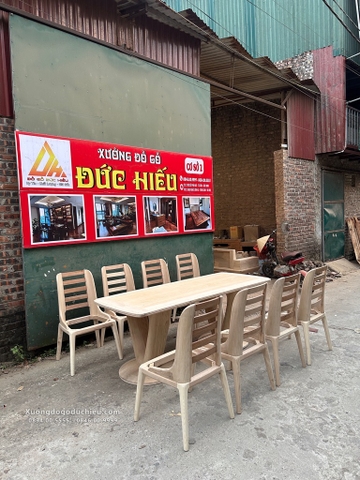 Bộ Bàn Ăn Sồi Vip(Minh Khai Hà Nội)