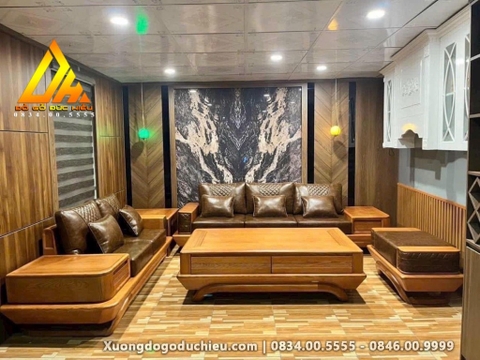 Sofa zito chân thuyền(Gỗ Gõ Đỏ)