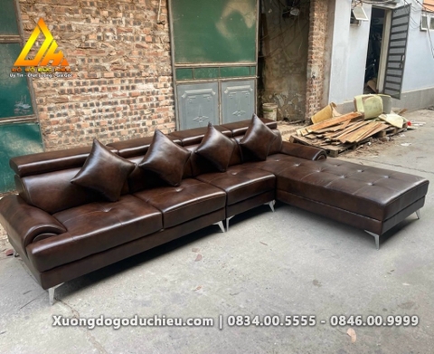 Sofa đệm mút da bò(Phú Quốc)