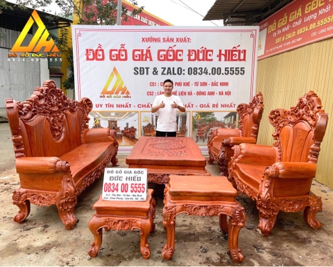 Combo Phòng Khách gỗ Hương Đá(A Giới-Hà Nội)