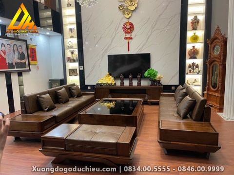 Combo Phòng Khách gỗ óc chó Bắc Mỹ(Đông Anh Hà Nội)