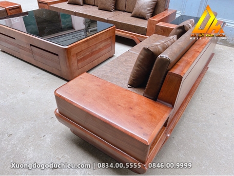 Bộ Sofa Chân Thuyền + Kệ Tivi(Bán về Thái Nguyên)