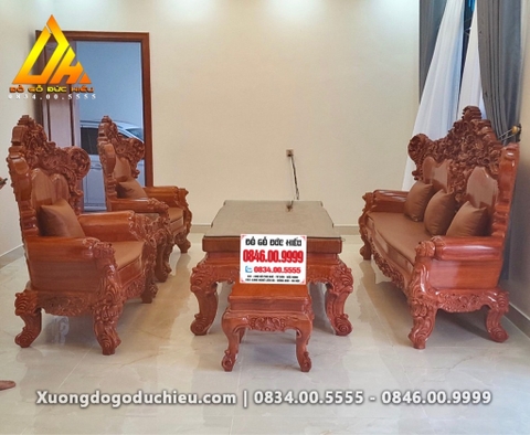 Bộ 6 món Nguyên Khối gỗ hương đá(Bán về Nam Định)