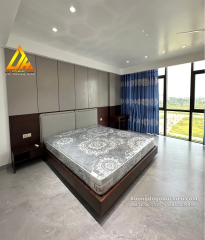Phòng Ngủ hương đá + vách MDF(Đông Anh)