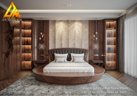 Combo Phòng Ngủ gỗ óc chó siêu vip