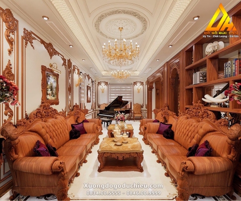 Combo Phòng Khách Tân Cổ Điển Hoàng Gia