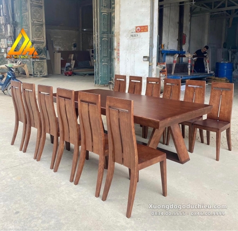 Bộ Bàn Ăn 12 Ghế Hiện Đại