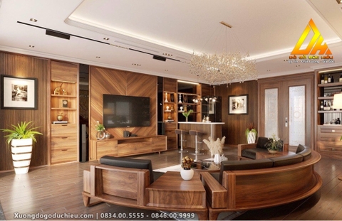 Combo Phòng Khách bộ Sofa chữ C