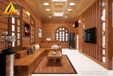 Combo Phòng Khách gỗ Nguyên Khối(Bắc Giang)