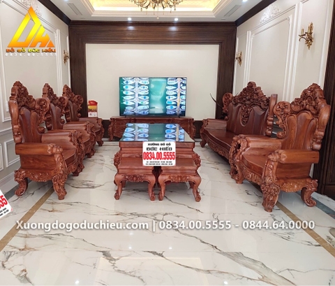 Bộ Hoàng Gia 10 món gỗ Hương Đá(Bán về Lạng Sơn)