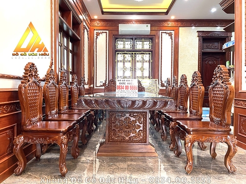 Bộ Bàn Ăn 12 Ghế (Chị Nhã Bắc Giang)