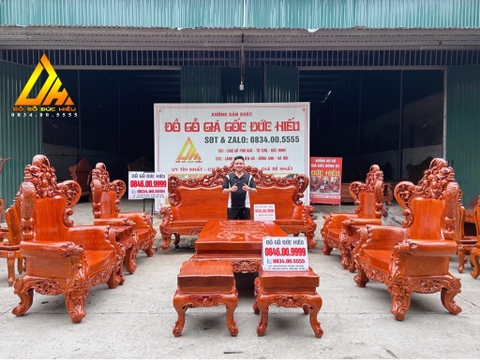 Bộ Hoàng Gia đục tay 100% Hương Đá (Bán về Nam Định)