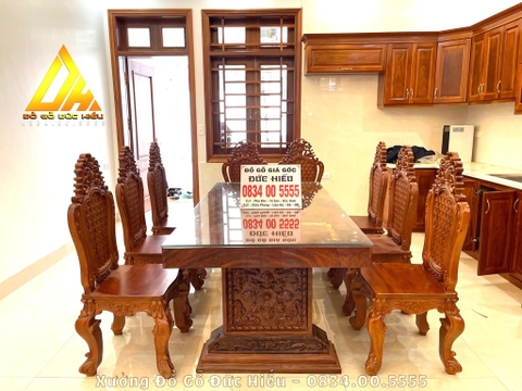 Bộ Bàn Ăn Bàn 2 mét(Lạng Sơn)