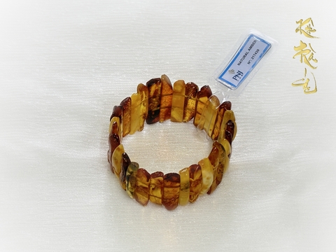 Vòng tay Hổ Phách đa sắc