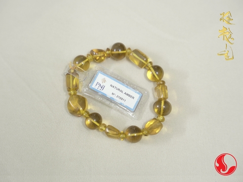 Vòng tay Hổ Phách đơn sắc