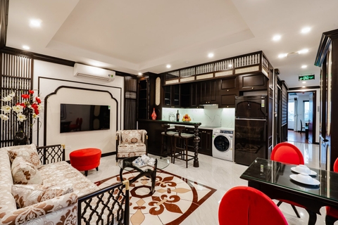 Căn hộ 2 phòng ngủ phong cách Indochine