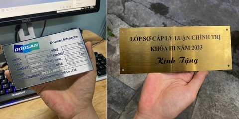Khắc Laser hay In UV trên tem nhãn inox? Giải pháp nào phù hợp cho doanh nghiệp của bạn?