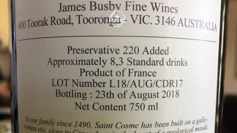 Lot number trên nhãn chai vang có nghĩa là gì?