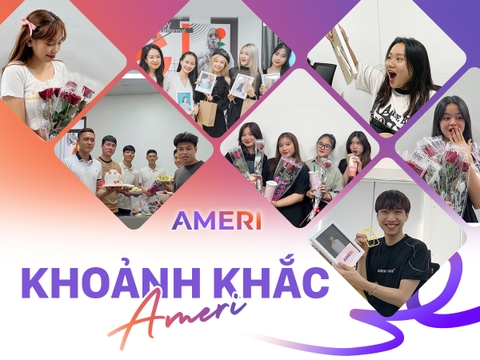 Các thành viên Ameri cùng nhau ghi lại khoảnh khắc đáng nhớ nhân ngày Phụ nữ Việt Nam