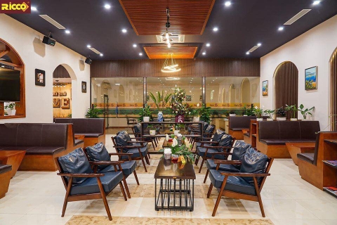 Bộ bàn ghế cafe gỗ HA736