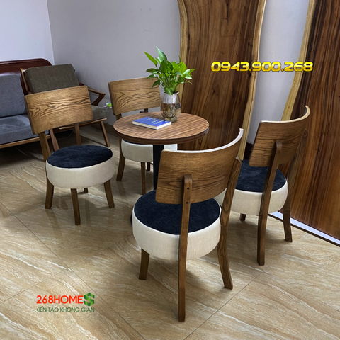 Bộ bàn ghế cafe gỗ HA706