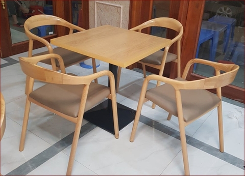 Bộ bàn ghế cafe gỗ HA714
