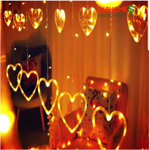 Đèn led trang trí thả mành rèm siêu đẹp