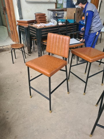 Bàn ghế khung sắt HA119