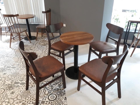 Bộ bàn ghế cafe gỗ HA714